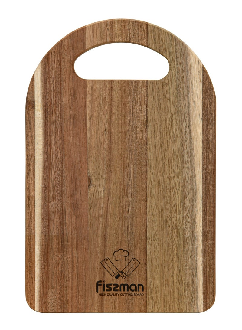 فيسمان لوح تقطيع من خشب الأكاسيا، مقاس 31×20 سم، لوح تقطيع للمطبخ مزود بفتحة للتعليق، لوح تقطيع قابل للاستخدام على الوجهين. - Image 5